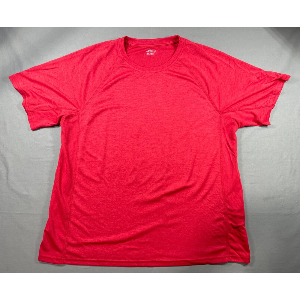 BCG Activewear Men’s Red Crewneck Stretch Short Sleeve Pullover T-Shirt Size 2XL